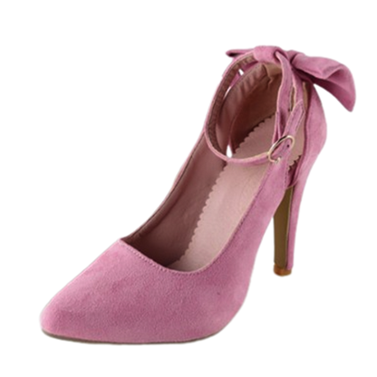 Funki Findz | Shoes | Women's Suede Bow Knot Stilettos