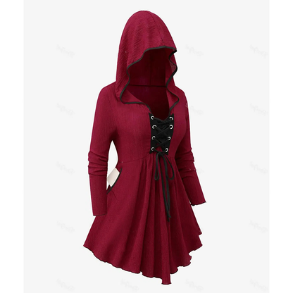 Funki Findz | Shirts | Women's Lace Up Handkerchief Hood Shirt