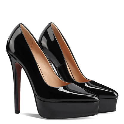 Funki Findz | Shoes | Women's Genuine Patent Black Stilettos