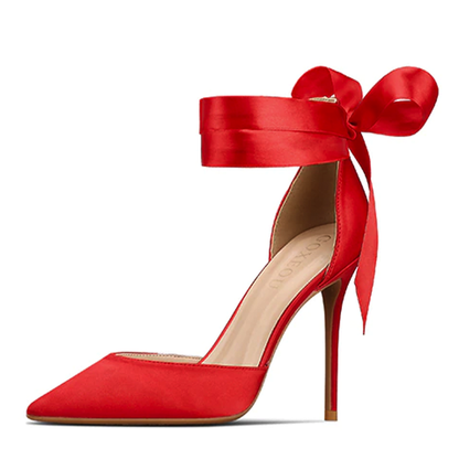 Funki Findz | Shoes | Women's Luxury Satin Bow Tie Stilettos