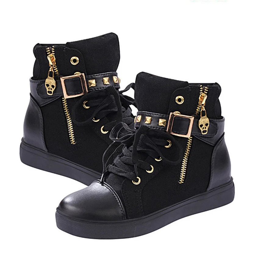 Funki Findz | Boots | Women's Zip Buckle Ankle Boot Sneakers