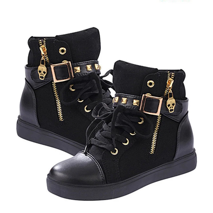 Funki Findz | Boots | Women's Zip Buckle Ankle Boot Sneakers