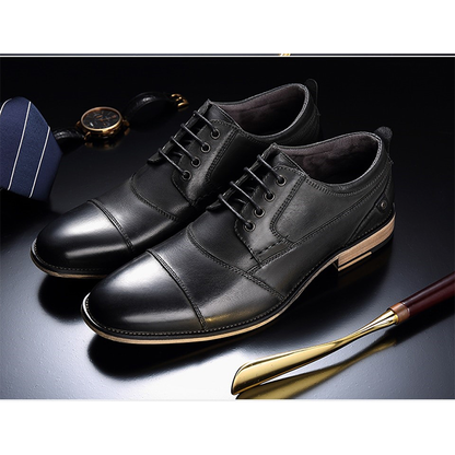 Funki Findz | Shoes | Men's Genuine Leather Derby Dress Shoes