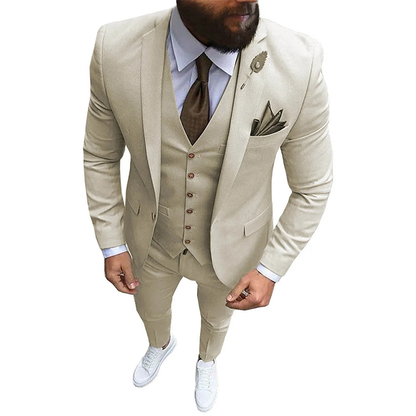 Funki Findz | Suits | Men's Formal Wedding Attire | 3 Pcs Slim Fit