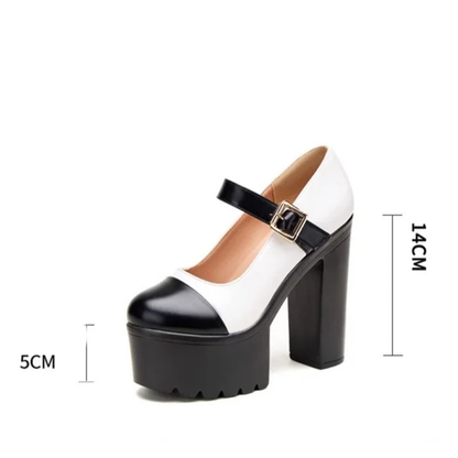 Funki Findz | Shoes | Women's Two Toned Platform Mary Janes