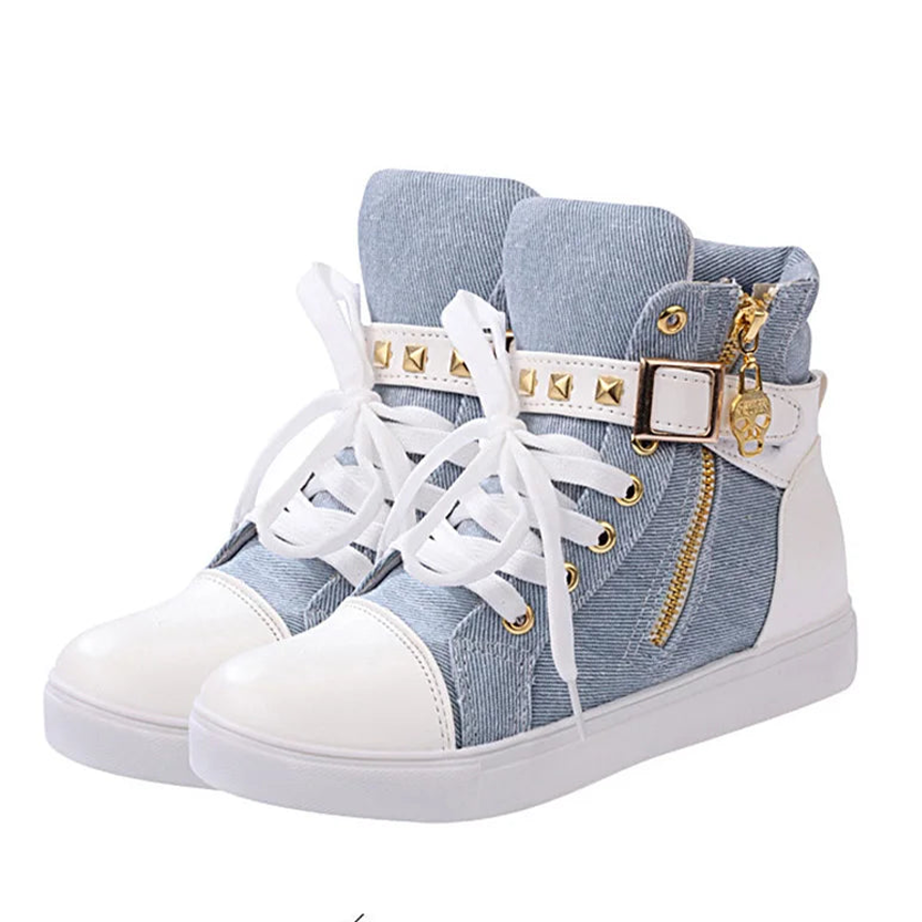Funki Findz | Boots | Women's Zip Buckle Ankle Boot Sneakers