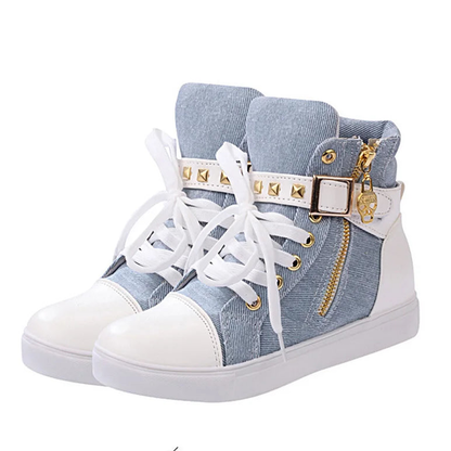 Funki Findz | Boots | Women's Zip Buckle Ankle Boot Sneakers