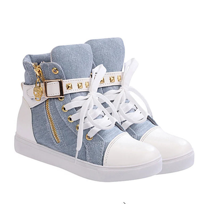 Funki Findz | Boots | Women's Zip Buckle Ankle Boot Sneakers