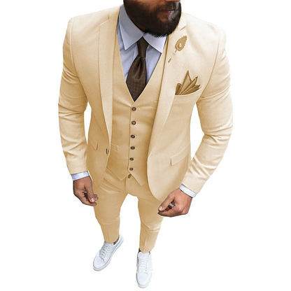 Funki Findz | Suits | Men's Formal Wedding Attire | 3 Pcs Slim Fit
