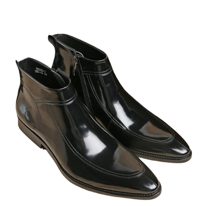 Funki Findz | Boots | Men's Leather Patent Formal Dress Boots