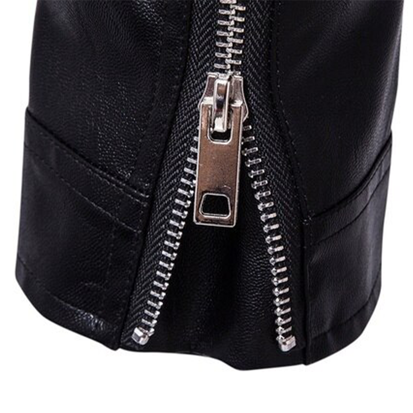 Funki Findz | Jackets | Men's Slim Fit Faux Leather Biker Jacket