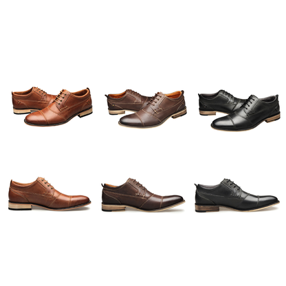 Funki Findz | Shoes | Men's Genuine Leather Derby Dress Shoes