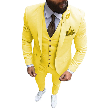 Funki Findz | Suits | Men's Formal Wedding Attire | 3 Pcs Slim Fit