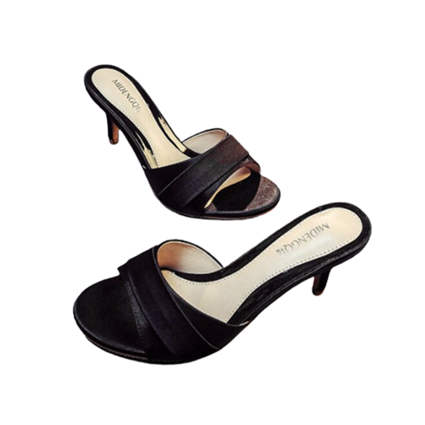 Funki Findz | Shoes | Women's Low Heeled Bridal Satin Slides