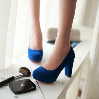 Funki Findz | Shoes | Women's Faux Suede High Chunky Heels