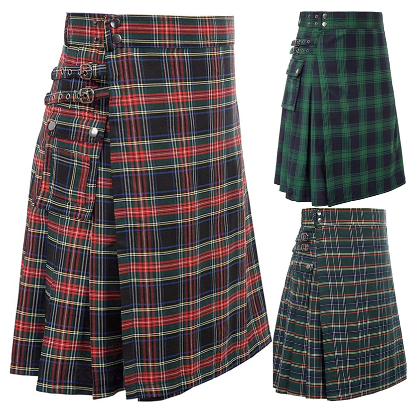 Funki Findz | Skirts | Men's Gothic Scottish Highland Tartan Kilts