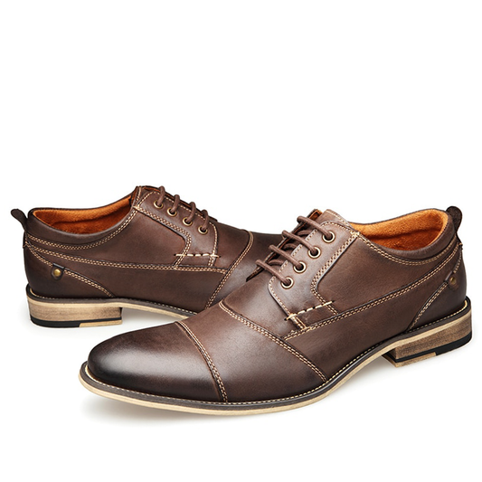 Funki Findz | Shoes | Men's Genuine Leather Derby Dress Shoes