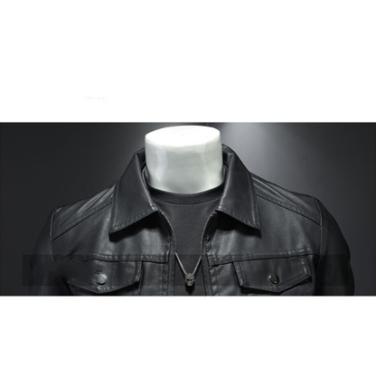 Funki Findz | Jackets | Men's Slim Fit Faux Leather Jacket