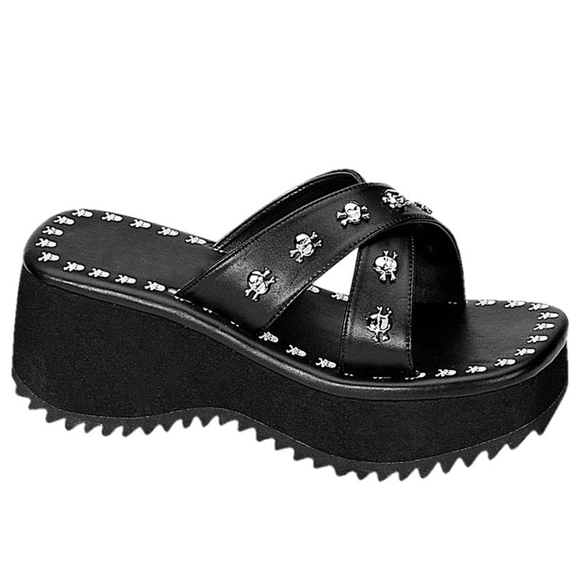 Funki Findz | Shoes | Women's Gothic Platform Wedge Sandals