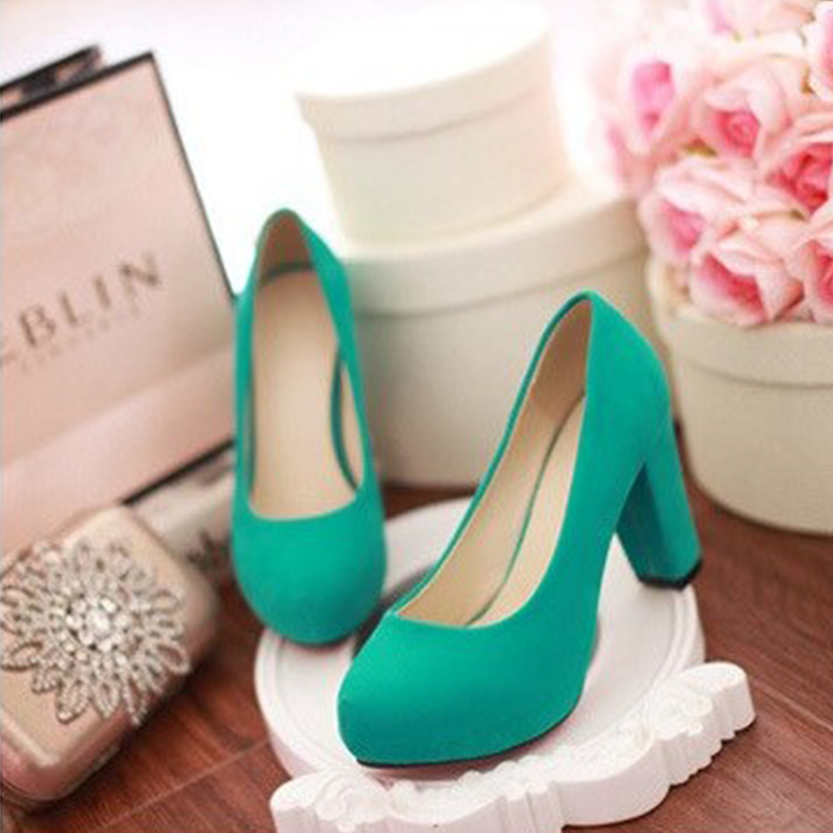 Funki Findz | Shoes | Women's Faux Suede High Chunky Heels