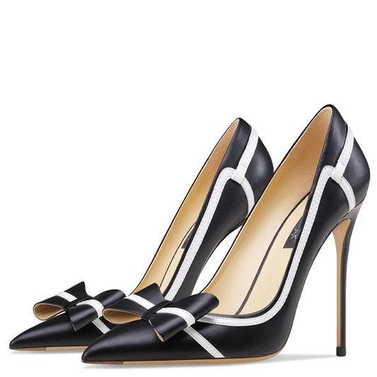 Funki Findz | Shoes | Women's Leather Butterfly-Knot Stilettos