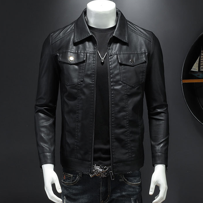 Funki Findz | Jackets | Men's Slim Fit Faux Leather Jacket