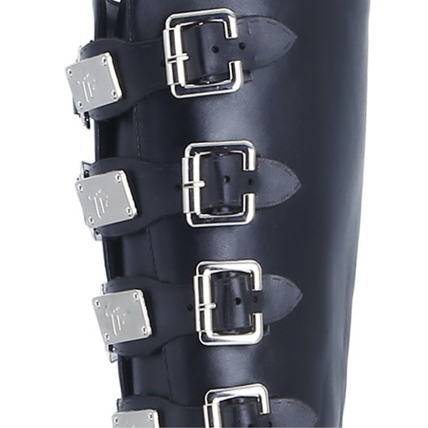 Funki Findz | Boots | Women's Gothic Buckle Plate Platform Boot