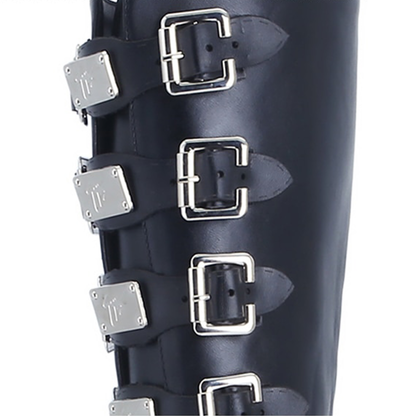 Funki Findz | Boots | Women's Gothic Buckle Plate Platform Boot