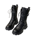 Funki Findz | Boots | Women's Lace-Up Combat Boots Biker Boot