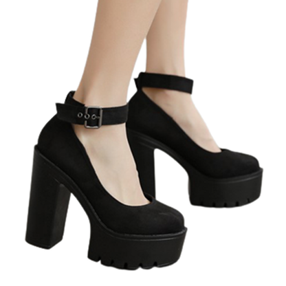 Funki Findz | Shoes | Women's High Buckle Strap Lolita Platforms