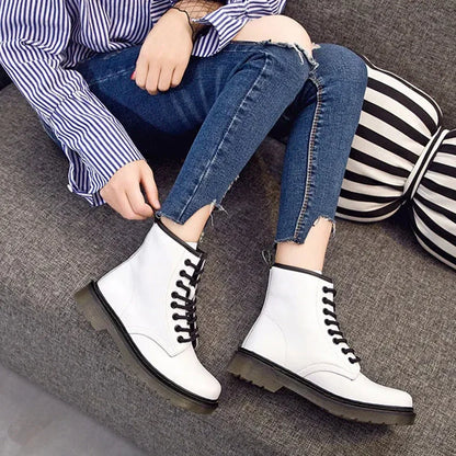 Funki Findz | Boots | Unisex Genuine Leather Lace Up Ankle Boot