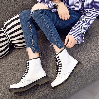 Funki Findz | Boots | Unisex Genuine Leather Lace Up Ankle Boot