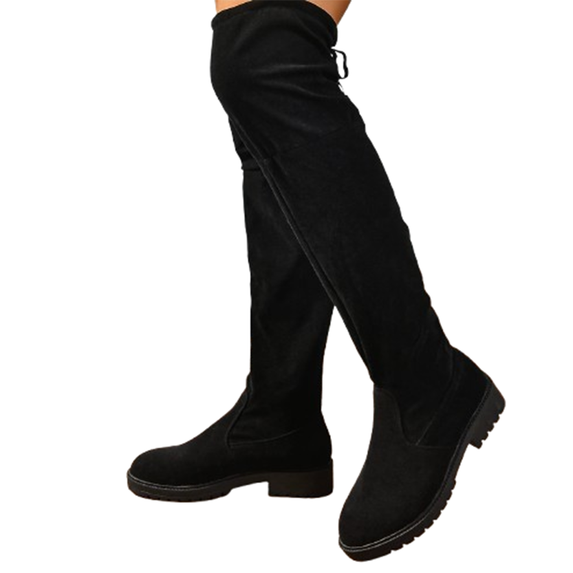 Funki Findz | Boots | Women's Over Knee Tie Up Platform Boots