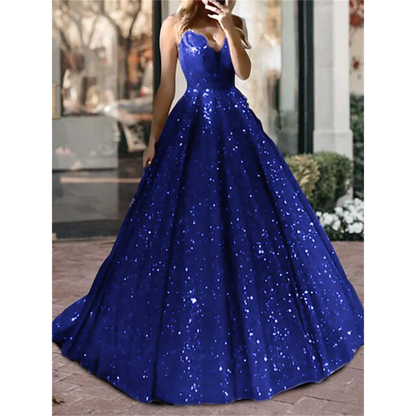 Funki Findz | Dresses | Women's Long Sparkly Sequin Ball Gown