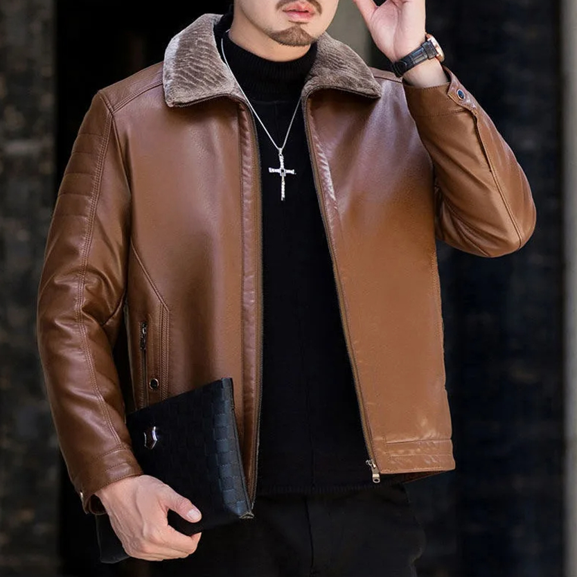 Funki Findz | Jackets | Men's Luxury Faux Leather Winter Jacket