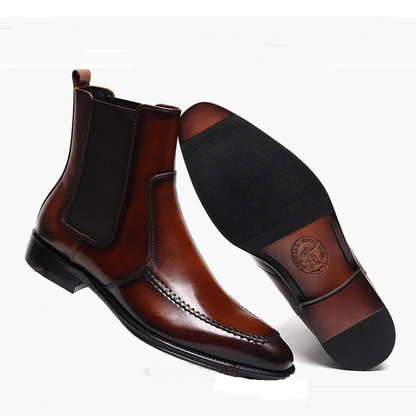 Funki Findz | Boots | Men's Elegant Leather Chelsea Ankle Boots