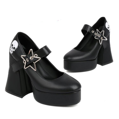 Funki Findz | Shoes | Women's Star Buckle Chunky Platforms