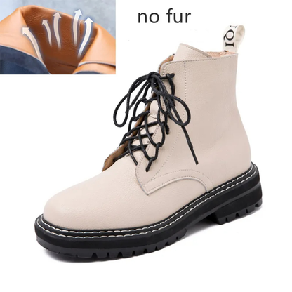 Funki Findz | Boots | Women's Real Leather Lace Up Ankle Boots