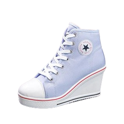 Funki Findz | Boots | Women's Canvas Ankle Wedge Sneaker