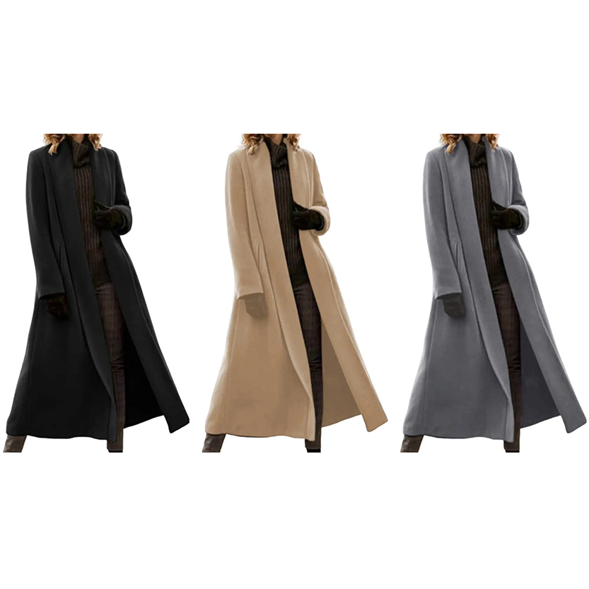 Funki Findz | Jackets | Women's Long Woolen Cardigan Coat