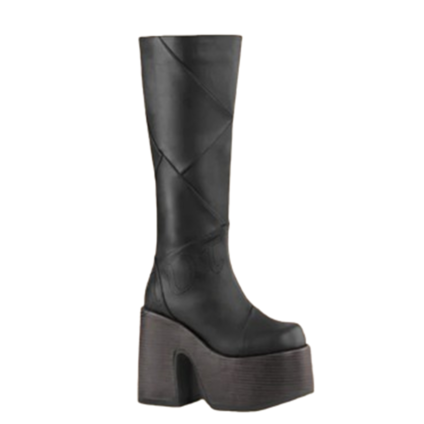 Funki Findz | Boots | Women's Red Buckle Strap Platform Boots