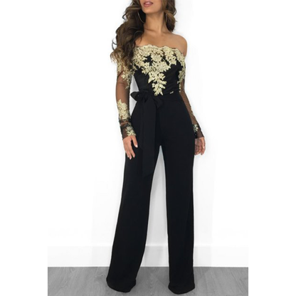 Funki Findz | Pants | Women's Elegant Lace Evening Jumpsuit