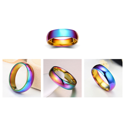 Funki Findz | Rings | Men's Women's Rainbow Tungsten Rings