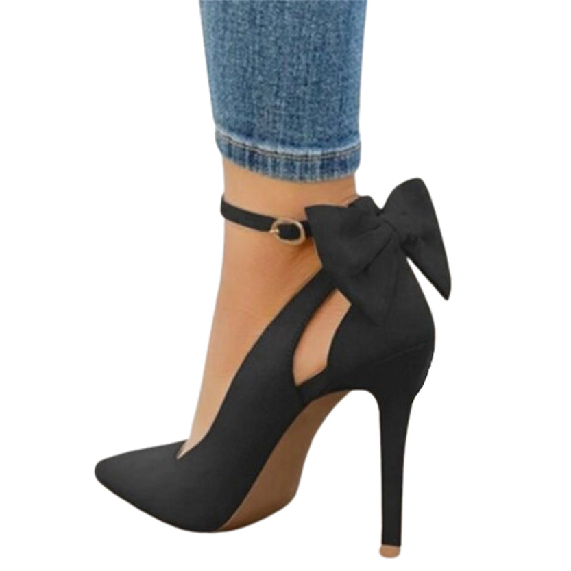 Funki Findz | Shoes | Women's Suede Bow Knot Stilettos