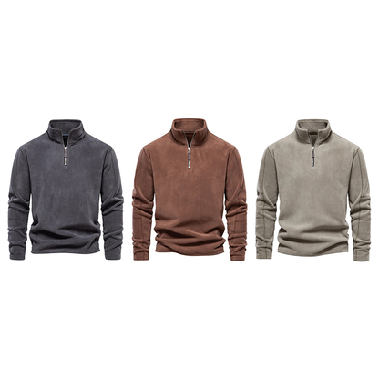 Funki Findz | Sweaters | Men's Warm Mock Neck Fleece Pullover