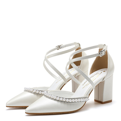 Funki Findz | Shoes | Women's Pearl Rhinestone Bridal Shoes