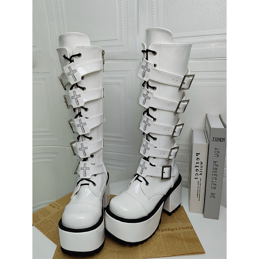 Funki Findz | Boots | Women's Harajuku Buckle Strap Boots