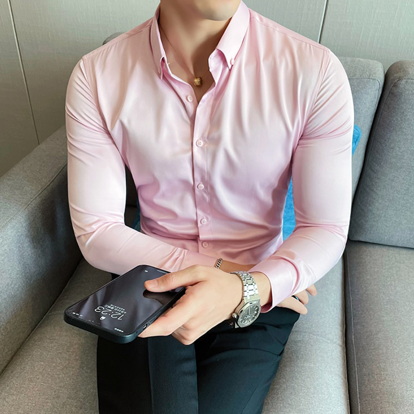 Funki Findz | Shirts | Men's Slim Fit British Style Dress Shirt 7XL