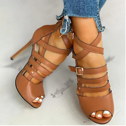 Funki Findz | Shoes | Women's Strappy Roman Stiletto Sandals