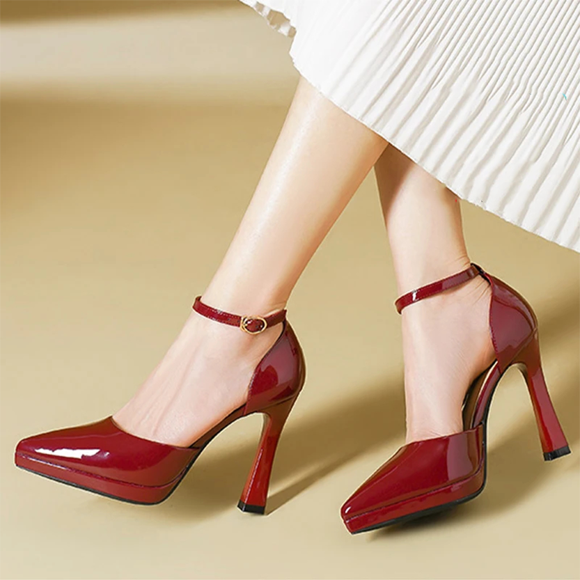 Funki Findz | Shoes | Women's Patent Leather Pointed Toe heels